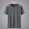 Fabricante de Origem Camiseta de Secagem Rápida Masculina Seda Gelo Verão Fina Esportiva Manga Curta Solta Roupas de Fitness Treino Roupas de Corrida