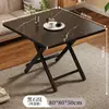 Mesa de Comedor Plegable para Uso Doméstico, Mesa Cuadrada Pequeña para Apartamentos Pequeños, Mesa Portátil Sencilla para Viviendas de Alquiler o Puestos de Mercado