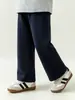 Calça infantil Wulibu 2026 outono calça reta respirável infantil simples e durável calça casual versátil para meninas