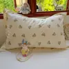 Funda de almohada tipo sobre de algodón puro con estampado floral de dibujos animados, absorbente de sudor, transpirable y cómoda, funda para almohada de 40x60/50x80/48x74cm