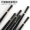 Estilo Japonés Negro Varilla Cola de Pez Pincel para Uñas Pequeño Cintura de Hombre Pintura de Color Flor Margarita Bolígrafo Bolígrafo Cabeza Plana Cabeza Redonda Bolígrafo de Fototerapia