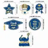 Nuevo Producto 2026 Ceremonia de Graduación Escuela Salón de Clases Decoración del Lugar Serie Azul y Dorado Pancarta de Letras Juego de Decoración Espiral