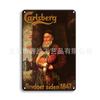 Artesanía metálica de Cerveza Carlsberg pintura decorativa vintage de hierro pintura decorativa nostálgica decoración de pared de bar personalizada