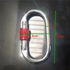 Gancho de seguridad tipo O cromado de 25 kN, mosquetón Master Lock para escalada al aire libre, anillo de conexión para hamaca de yoga