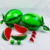 Suministro de fábrica simulación fruta sandía verdura accesorios fruta falsa modelo sandía de espuma accesorios sandía decoración del hogar péndulo