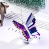 Espejo Cruzado Amazon Mariposa de Cristal Bola de Cristal Adornos Animales Pequeños Creativos Decoración de Coche Manualidades Regalos Navideños