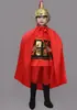 Traje Antigo Infantil Armadura do General Zhao Zilong, Uniforme de Soldado da Guarda Antiga de Mulan, Armadura, Trajes de Performance Masculino e Feminino