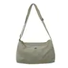 Bolsa de Lona Grande Capacidade Estilo Japonês para Mulheres 2025 Nova Moda Casual Tote Bag Simples para Trabalho Ombro Transversal
