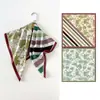 Nuevo Pañuelo de Seda Estampado Digital de Sarga a Doble Cara para Mujer Pañuelo de Flores de Alta Gama Transfronterizo Pañuelo Cuadrado Dulce Fresco para el Pecho Personalizado