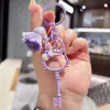 Pingente de Chave Colorido Macaron Gato KT Criativo Novo DIY Personalizado Moda Bolsa Chaveiro Chaveiro de Carro