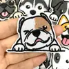 Parche Bordado Sello Bordado Pelaje Perro Mascota Corgi Husky Border Collie Bulldog Francés