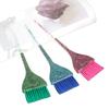 Pincel para Tinte de Cristal Perlado Colorido Transparente con Brillo Peine para Tinte para el Cabello Cepillo para Tinte de Aceite Horneado Barrido de Tinte para el Cabello Suave de un Lado Perlado Transparente