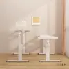 Soporte de pata de mesa ajustable de manivela manual con doble travesaño, Mesa de estudio ajustable, Soporte de mesa para computadora, Mesa de centro, Soporte de mesa para juegos, Trípode