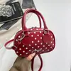 Bolso de Lunares Estilo Coreano 2026 Verano Nuevo Dulce Fresco Pequeño Cuadrado de Gama Alta Bolso de Hombro Cruzado de Moda