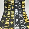 Banda elástica jacquard de alta elasticidad y alta densidad de nailon, ropa interior ropa interior con letra de LOGO impresa, cinta elástica, accesorios para la ropa