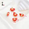 Pingente Vintage de Pônei Esmaltado Francês, Pingente de Cavalo de Balanço do Ano Zodiacal, Acessório de Joia para Pulseira Colar DIY
