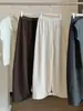 Estilo perezoso y relajado pantalones casuales de pierna ancha curvada adelgazantes mujer otoño 2026 estilo coreano cintura elástica cordón moda casual pantalones banana