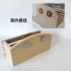 Porta heno de madera para chinchilla, madera de manzano, resistente a la masticación, comedero para conejos, porta comida para cobayas, accesorios para mascotas