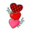 Decoraciones de ambiente en forma de corazón de rosa para el Día de San Valentín Pegatinas electrostáticas para puertas y ventanas de vidrio 2026