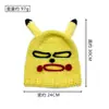 Sombrero de Pikachu de Venta Caliente Transfronterizo Sombrero Divertido Sudadera Divertida de Pikachu Sombrero de Punto Tejido Lindo Personalizado Sombrero de Escultura de Arena
