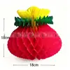 Platos de Papel de Durazno, Cestas Plegables de Papel con Forma de Flor, Mini Duraznos de Papel, Manzanas de Papel, Torres Plegables del Festival de Medio Otoño, Materiales para Manualidades Festivas de Papel Plegado