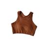 Sujetador Deportivo para Mujer de Hilo Fino con Copas para Correr, Fitness, Ropa Deportiva de Secado Rápido, Sujetador de Yoga, Chaleco Deportivo Transpirable con Almohadillas Fijas en el Pecho
