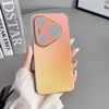 Ajuste Instantáneo para Funda de Teléfono de Vidrio Templado Degradado Huawei Pura90Pro P80 Tacto Premium P70+ Protección Anti-Caídas