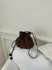 Bolsa transfronteiriça estilosa com estampa de leopardo permeável à água bolsa feminina novo estilo design de nicho bolsa saco da sorte com cordão bolsa de ombro único transversal retrô moderna