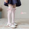 Medias de niña Calcetines Lolita Medias de primavera y verano para niños Calcetines de princesa con encaje de lazo Calcetines finos de verano