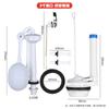 Accesorios antiguos para tanque de agua de inodoro tipo placa frontal dividida de 3 pulgadas con tapa de aleta tipo flotador, juego de sanitarios