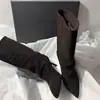 Nueva colección otoño 2026: botines retro con efecto adelgazante, con punta fina, tacón alto y diseño sin cordones, perfectos para combinar con pantalones