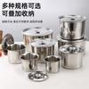Tanque de condimento de acero inoxidable 304 con tapa, tanque de condimento, tanque de condimento, taza de sabor, tanque de condimento de cocina, tanque de sal, resistente a altas temperaturas, restaurante
