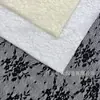 2026 Tecido de Renda Manga Longa Camada Base Camiseta Top Vazado Tecido de Renda Preto e Branco Damasco Em Estoque Renda