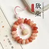 Colgante de Cadena para Teléfono Móvil Raíz de Bodhi Jade Blanco Cuentas de Ábaco Colgante Anti-Pérdida para Bolsa Exquisita Cuerda para Teléfono Móvil Colgante Venta al por Mayor