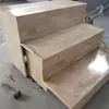 Aula de Música para Estudiantes Madera Maciza Tres Niveles y Cuatro Niveles Retráctil Móvil Podio de Coro Musical Podio del Director