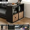 Gabinete de ocho compartimentos, gabinete negro, librero de pared, gabinete de almacenamiento, mesita de noche, gabinete de almacenamiento para el dormitorio