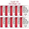 Compra Directa Transfronteriza de Juegos de Tarjetas de Felicitación Cálidas de Gran Tamaño y Sobres, Pedido Mínimo de 10 Juegos, Sencillos y Cálidos, Tarjetas de Regalo Esenciales