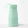 Paraguas de Bolsillo tipo Cápsula para Mujer, Recubrimiento Negro Engrosado, Protección Solar, Paraguas Sombrilla, Paraguas Plegable, Doble Uso para Sol y Lluvia, Sombrilla Solar Personalizada al por Mayor