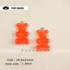 Accesorios para joyería DIY lindos abalorios de oso de gelatina aretes de corazón cadena para teléfono colgante de bolso accesorios de abalorios sueltos