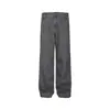 Estilo Retro Americano Bolsillo Tridimensional Lavado Vintage Casual Pantalones de Trabajo Sueltos Pierna Ancha Rectos Vintage Pantalones de Trabajo Franceses