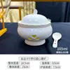 Vajilla de cuenco nido de pájaro, estofado impermeable, ginseng de Liao, cuenco de abulón, plato, Vajilla de arroz, vajilla con calentamiento de vela