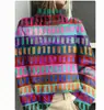 Comércio Exterior Transfronteiriço 2026 Amazon Novo Natal Estampa Abstrata Casual Capa Casaco Cardigã Tricô Grosso Blusa de Moletom