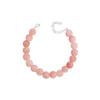 172 Estilo Coreano INS Nicho Design de Luxo Leve Senso de Design Pulseira de Contas de Ágata Rosa Natural Pulseira Feminina de Prata Esterlina S925