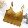 Talla Extra Grande Belleza Espalda Mismo Estilo Espalda en U Sujetador Deportivo Sexy Envuelto en el Pecho Sin Aros Chaleco Deportivo Ropa Interior de Tirantes para Mujer