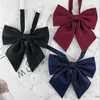 Corbata de lazo jk sin nudos raíz de pluma gigante estilo universitario femenino corbata estudiante uniforme académico foto de graduación flor de cuello uniforme escolar lazo