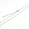 Collar de acero inoxidable con baño de vacío en horno de 18k, personalidad DIY, cadena de cola larga de estilo simple europeo y americano 45,5 CM