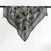 Pañuelo pequeño cuadrado de algodón y lino color marrón estilo Maillard para mujer, estilo nuevo, elegante y versátil, pañuelo decorativo para la cabeza, diadema, pañuelo de cuello, accesorio para la cintura