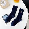 Meias Cityboy para Homens e Mulheres Ins Estilo Coreano da Moda High Street Skate Bordado Letras Esportivas Respiráveis Meias de Cano Médio Meias de Basquete