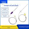 Termopar tipo K PT100 de grau alimentício, plugue portátil, resistência térmica, chapa de ferro perfurada, sensor de temperatura para bife de forno