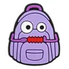 Amuletos para Zapatos con Tema de Aprendizaje de Papelería de Dibujos Animados Decoraciones para Zapatos de Goma Blanda de PVC Lápiz Mochila Accesorios para Zapatos de Vuelta a la Escuela DIY